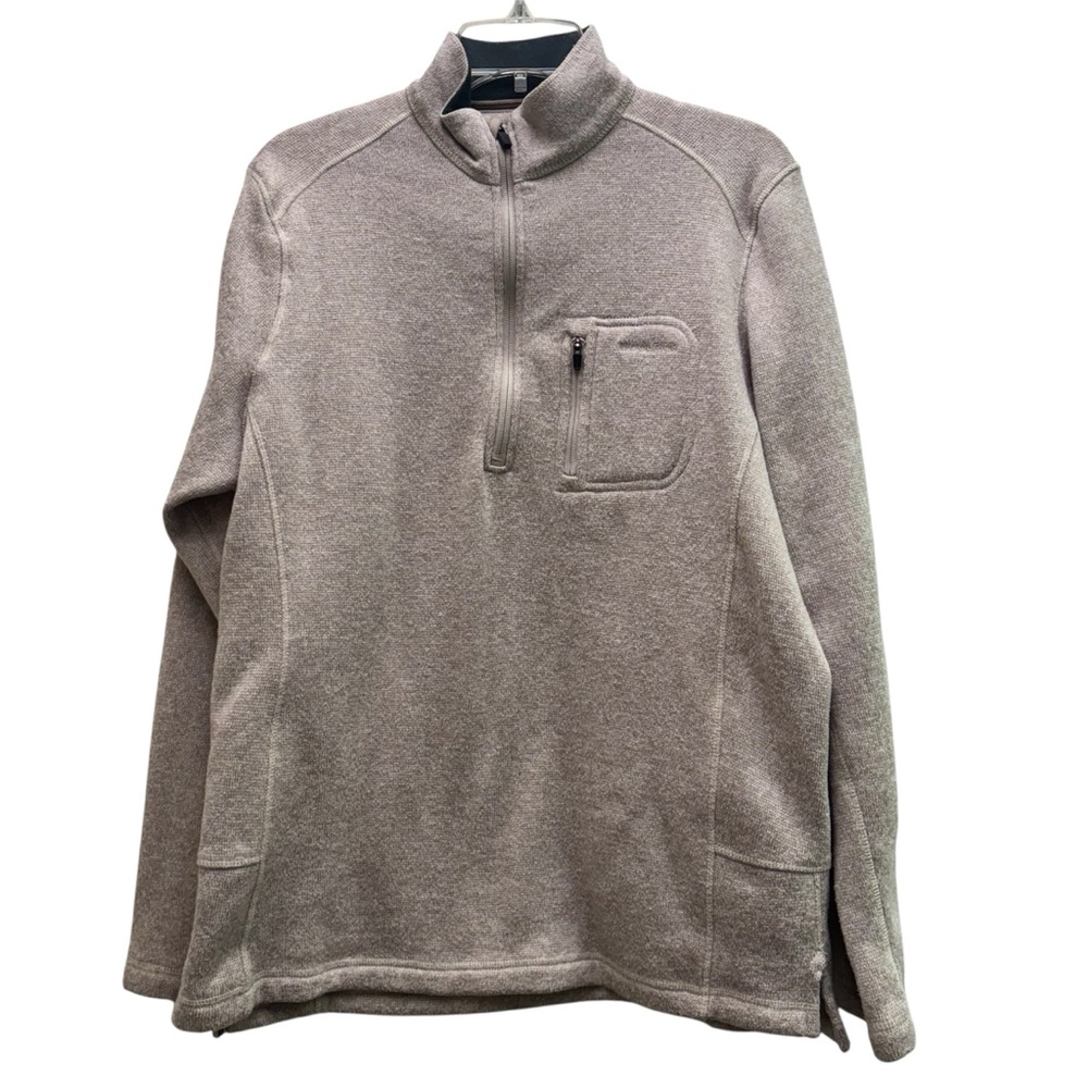 Woolrich Men's Beige Zip-Up Sweater